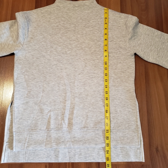 Club Monaco women's light grey high low oversized sweatshirt size XS - Picture 10 of 11